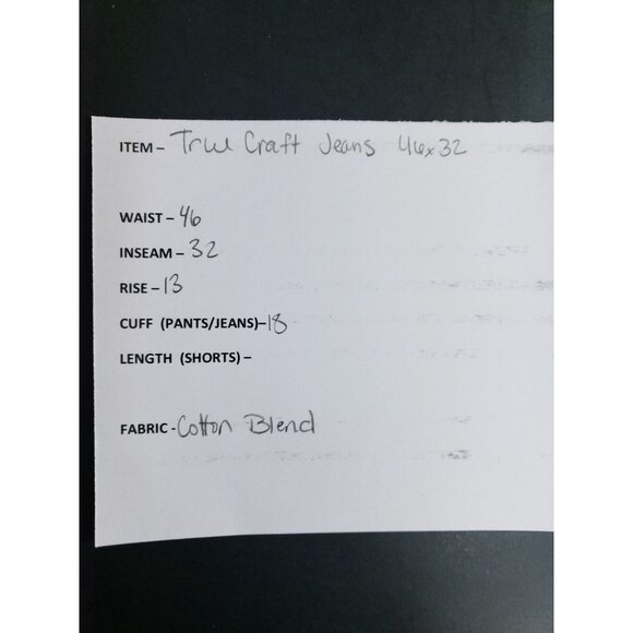 True Craft Athletic Jeans Men's Size 46x32 Flex - Picture 8 of 9